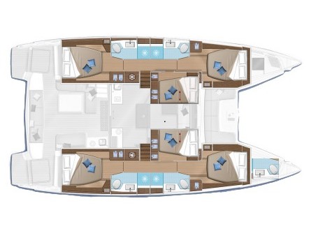Lagoon 50 (6 cabs) - Skippered — photo 9