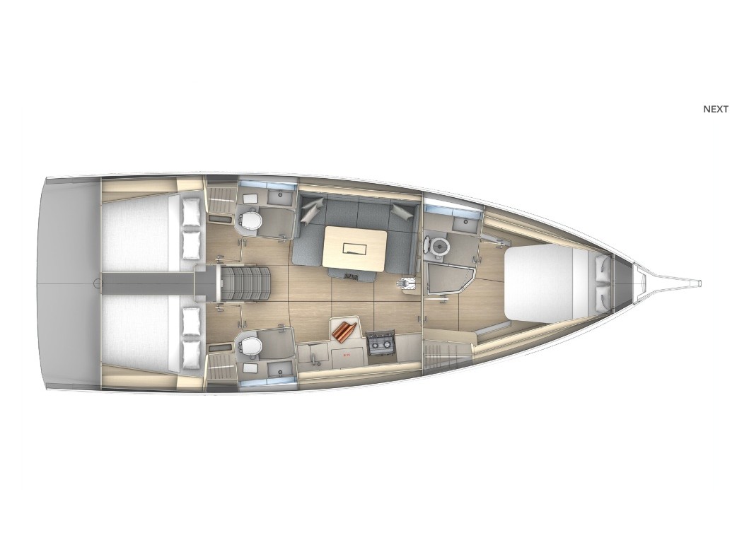 Dufour 41 (3 cab.) — photo 1
