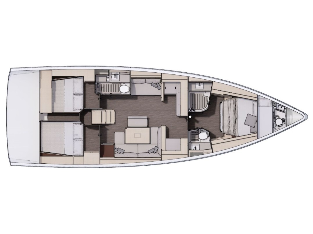Dufour 470 owner layout — photo 33
