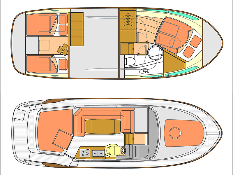 Marex 320 Aft Cabin Cruiser — photo 6