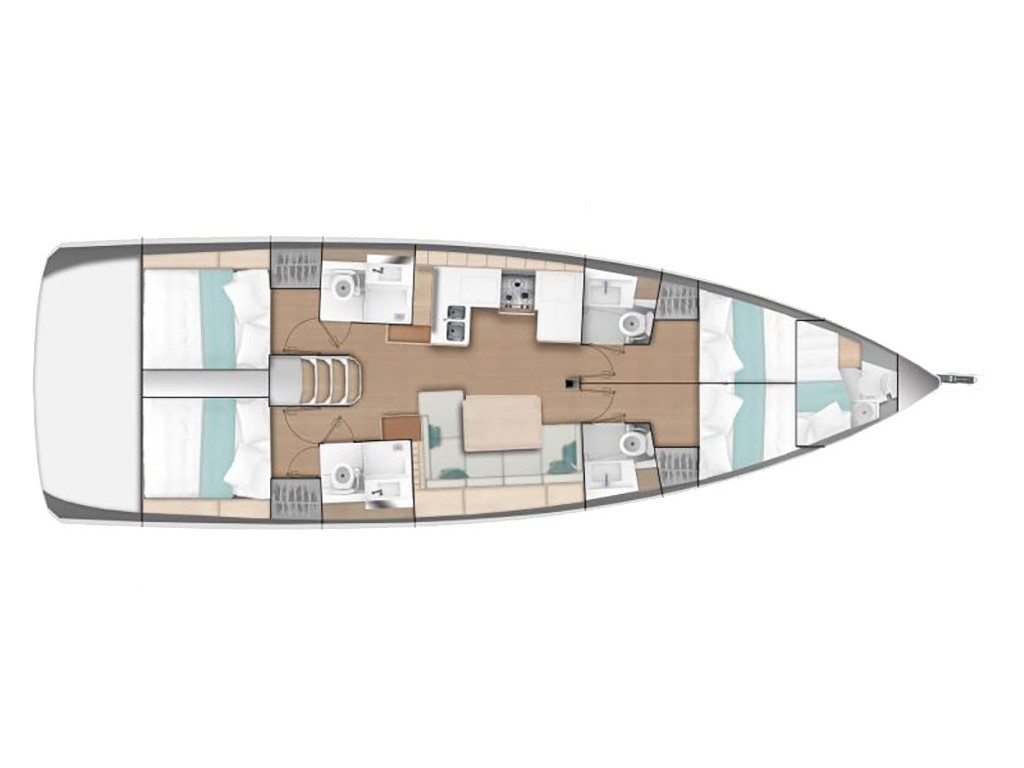 Sun Odyssey 490 4 cabins — photo 10