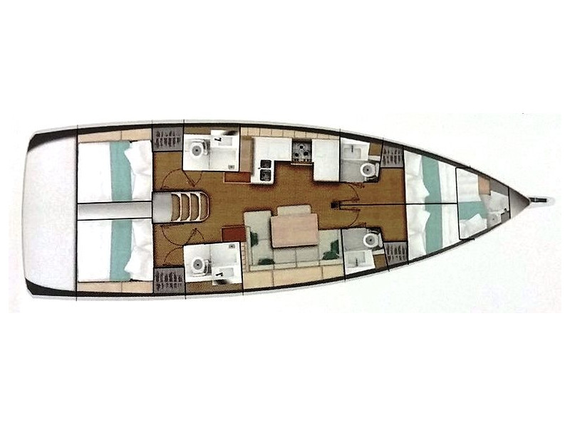 Sun Odyssey 490 4 cabins — photo 7