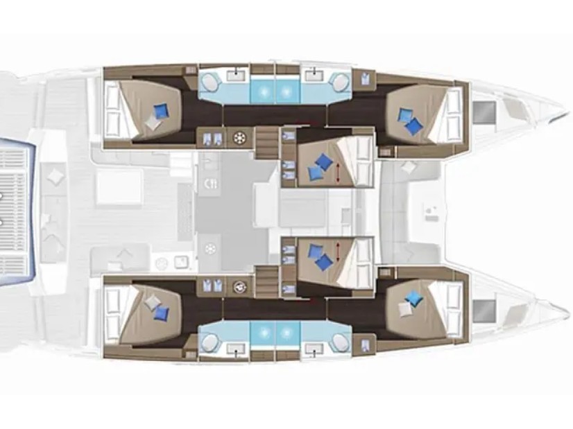 Lagoon 51 - 6 cabins/4heads — photo 44