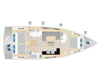 Hanse 460 - 4 cabine - 2 bagni - 8 posti letto — photo 9
