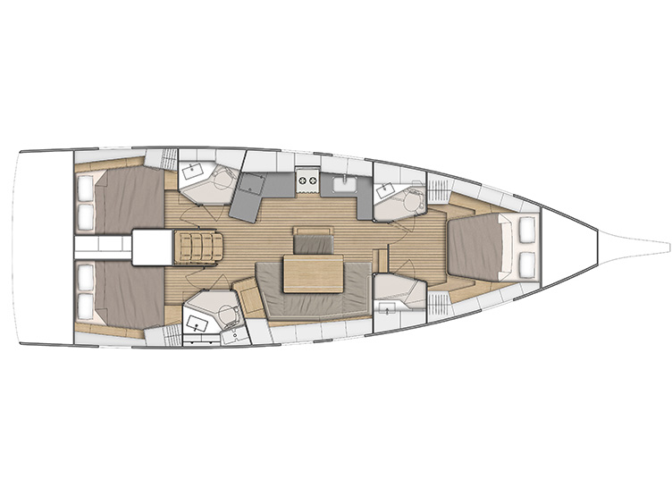 Oceanis 46.1 (3 cbs) — photo 3