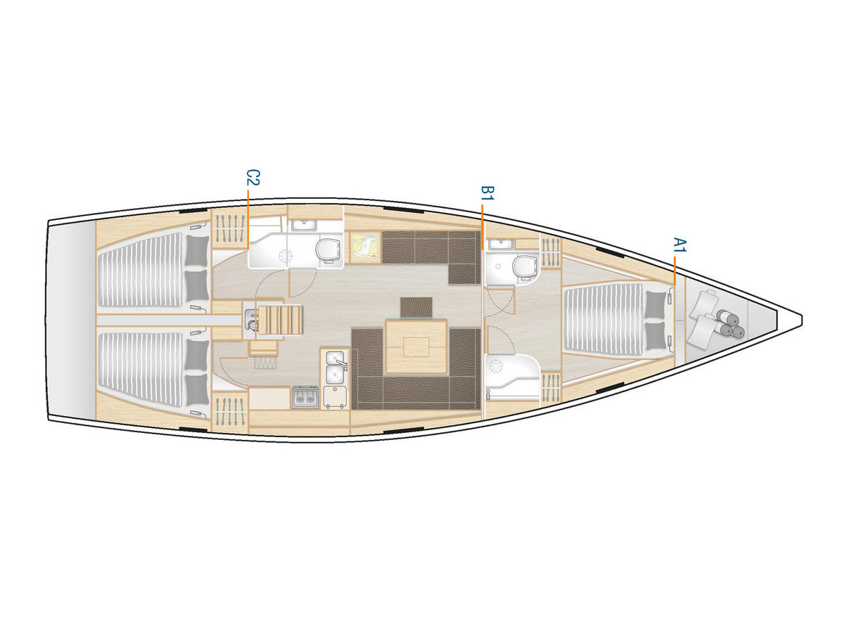 Hanse 458 (3 cab) — photo 15