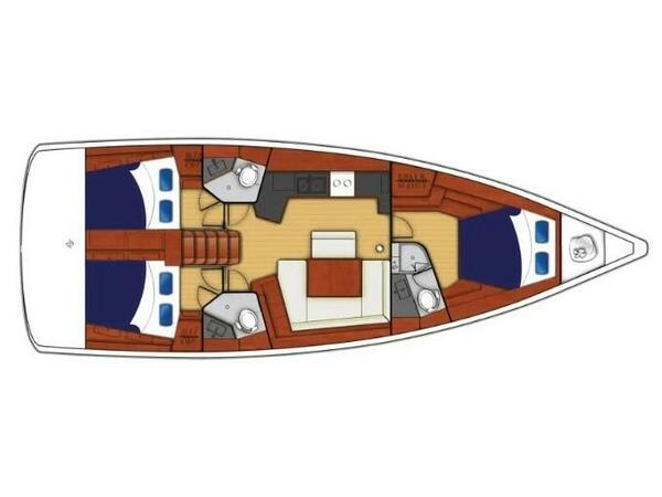 Oceanis 45, 3 cabins — photo 12