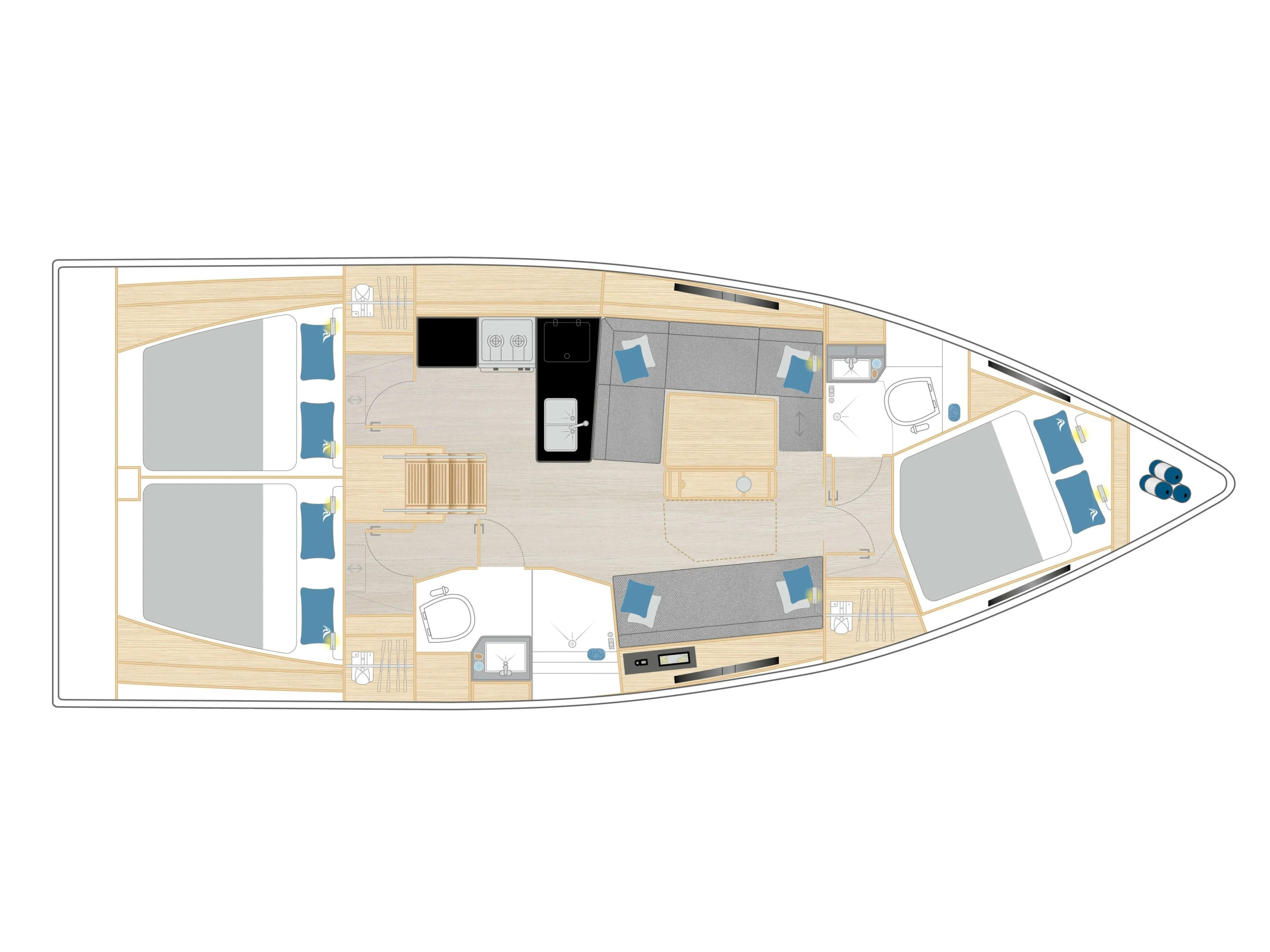 Hanse 360 - 3 cabine - 2 bagni — photo 33
