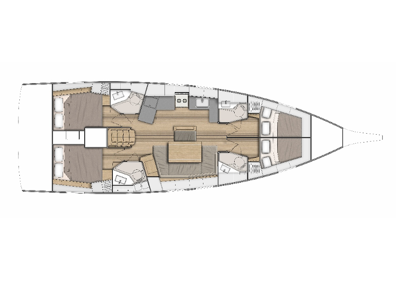 Oceanis 46.1 - 4 cab — photo 11