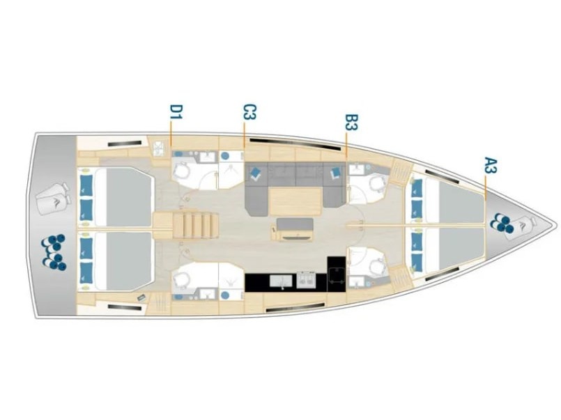Hanse 460 (4 cab.) — photo 5