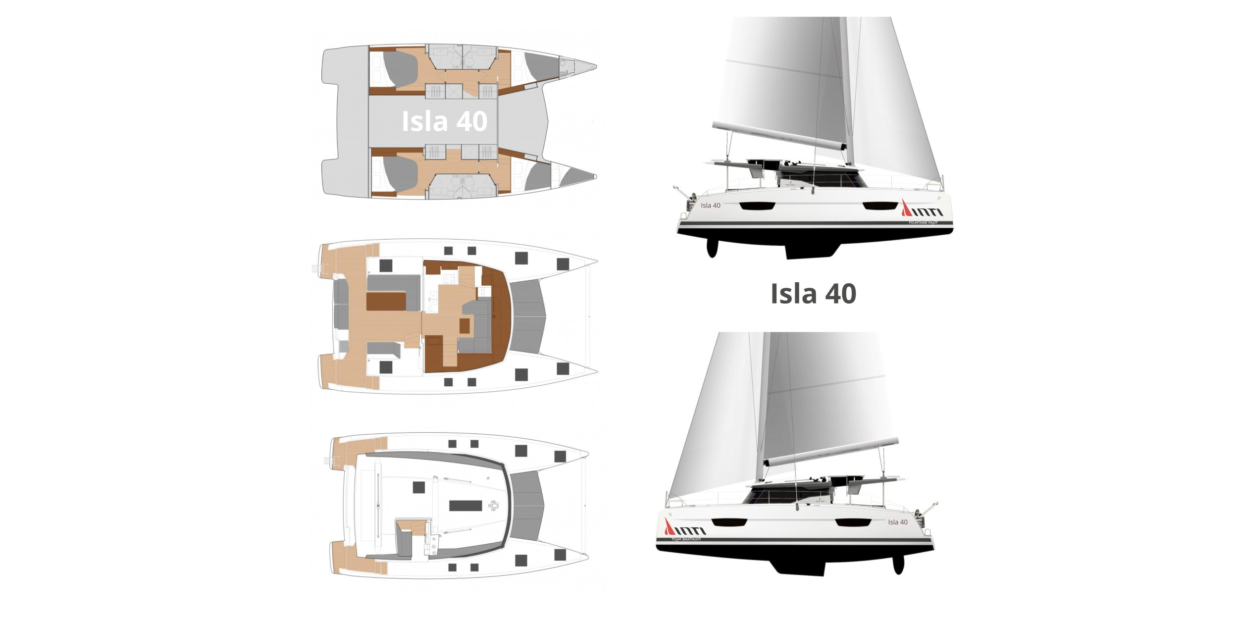 Fountaine Pajot Isla 40 (Wm-Ac in dinette-Gen-Sol.Pan) — photo 29