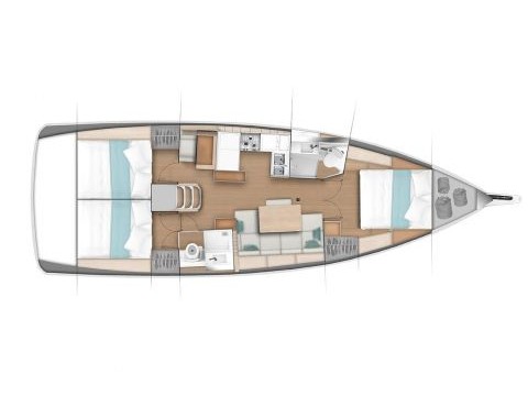 Sun Odyssey 440 - 3 cabins — photo 2