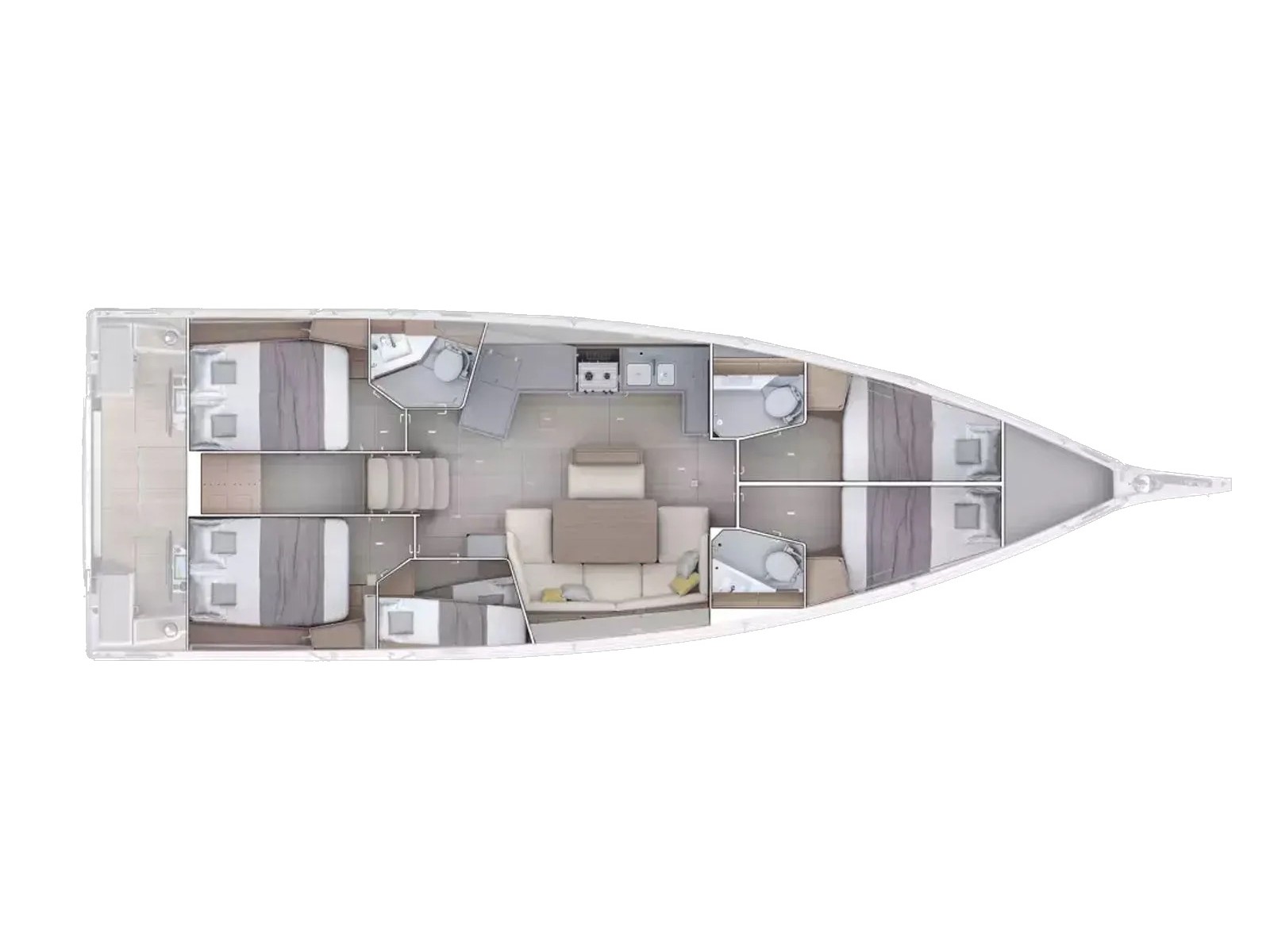 Oceanis 47 (5 cab.) — photo 3
