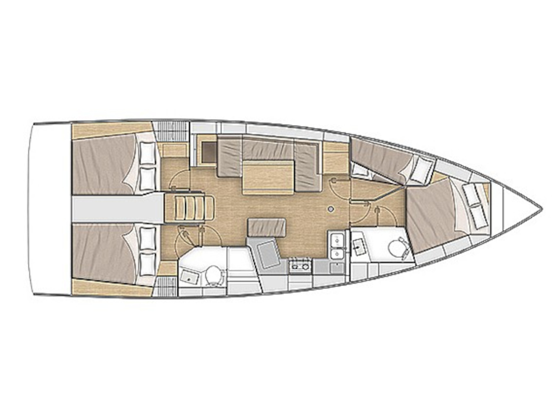 Oceanis 40.1 (3 double and 1 bunk beds) — photo 9