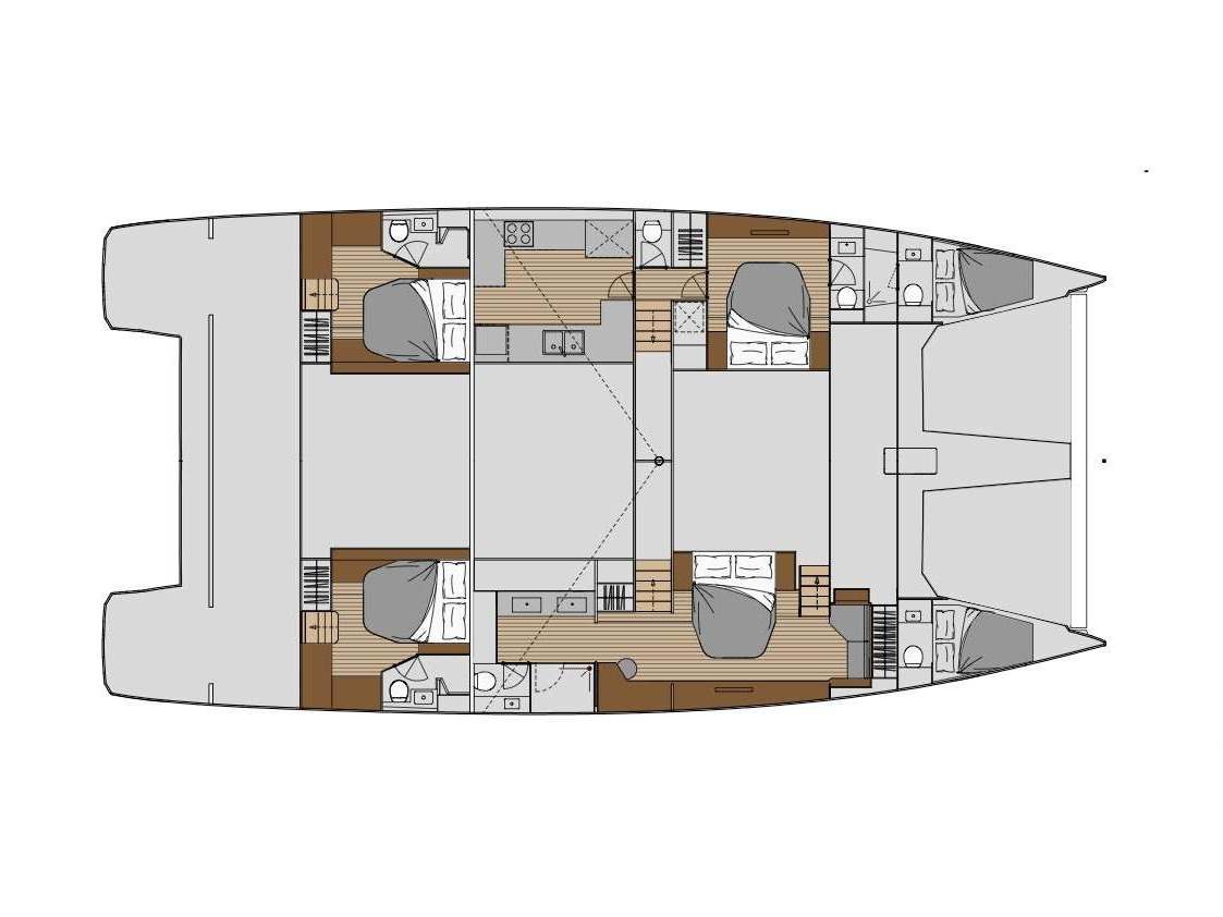 Fountaine Pajot Power Alegria 67 (4 cab) — photo 5