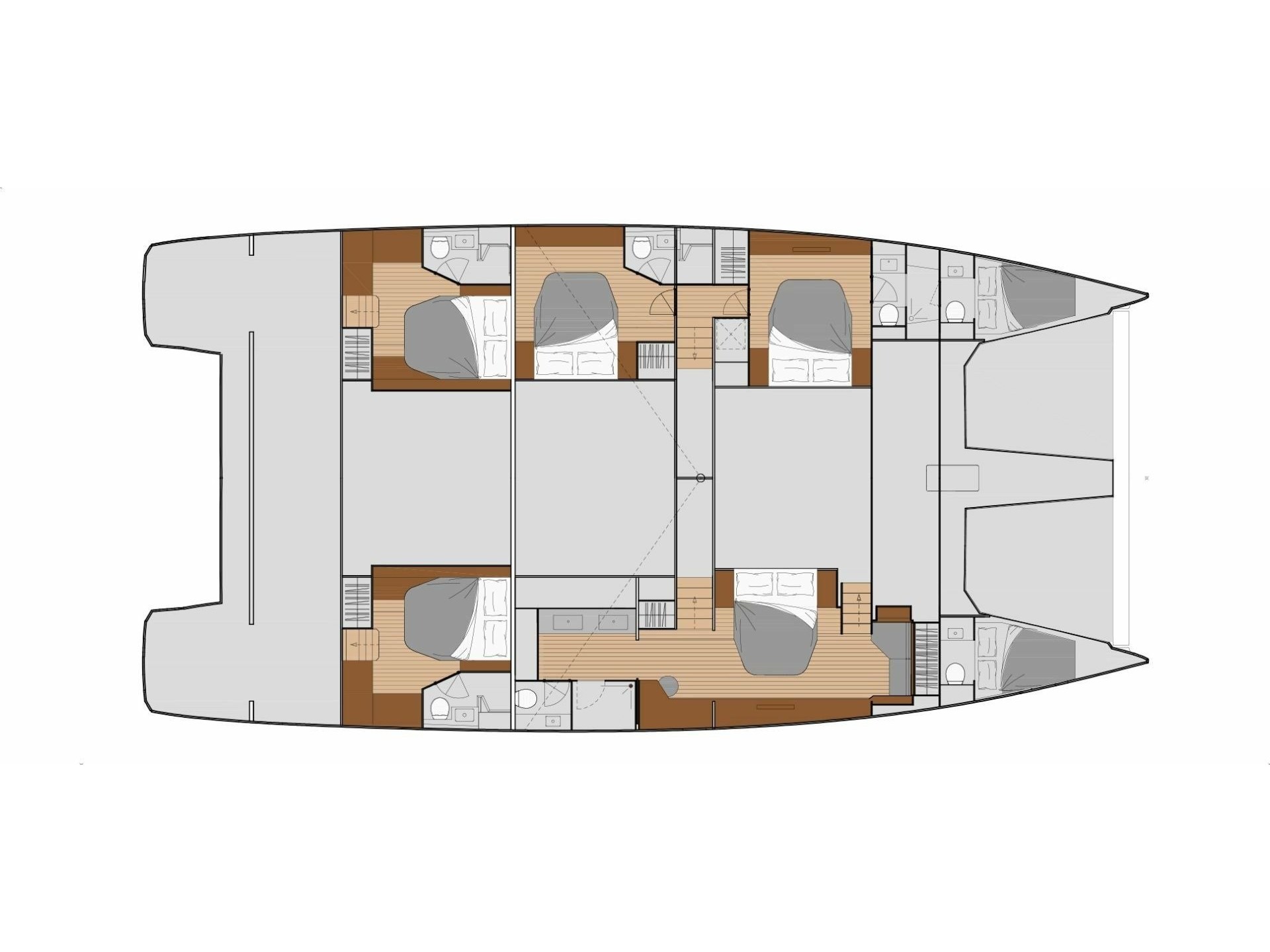 Fountaine Pajot Power Alegria 67 (5 cab) — photo 37