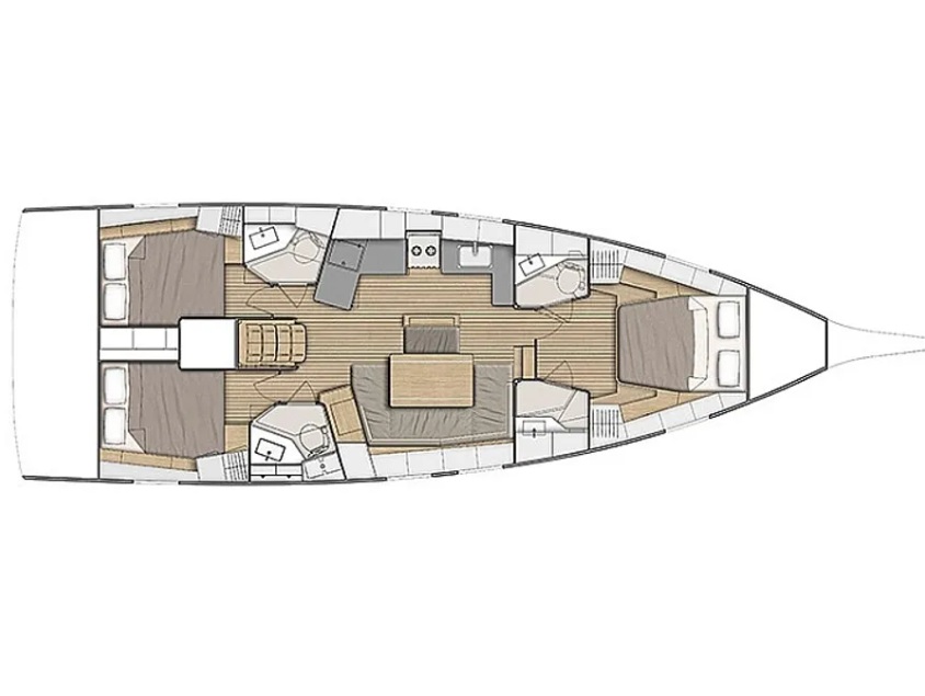 Photo #1 - Oceanis 46.1 (3 cab.) (Kebiwan) en Alimos Marina - 63382