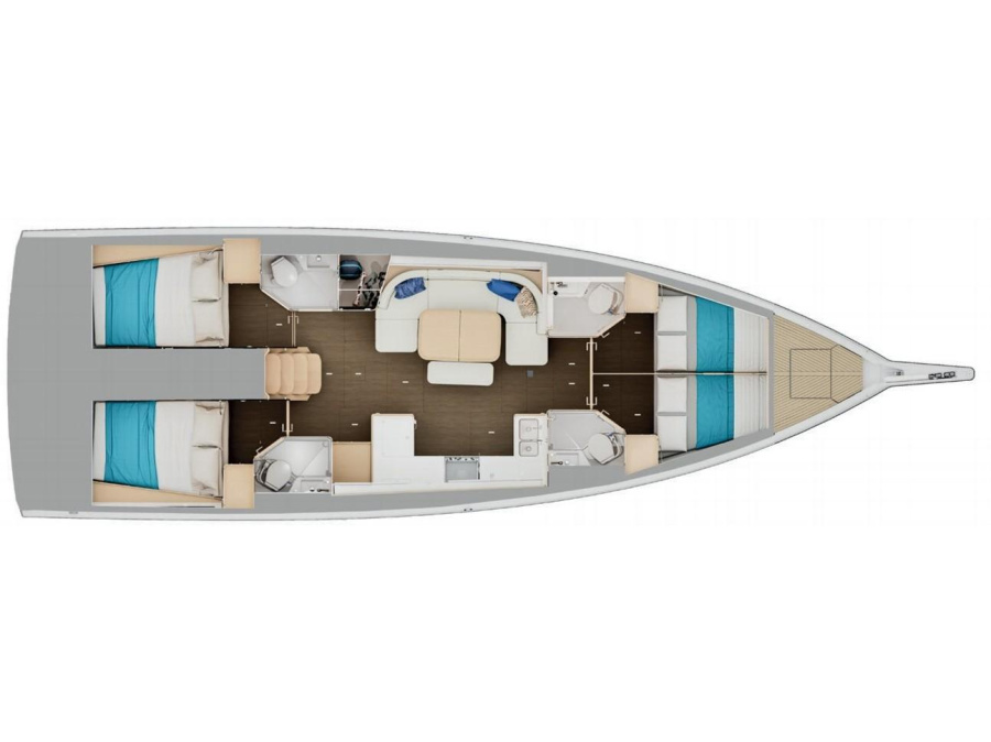 Photo #1 - Sun Odyssey 455 (DEUX-MI) en Rhodes New Marina - 65428