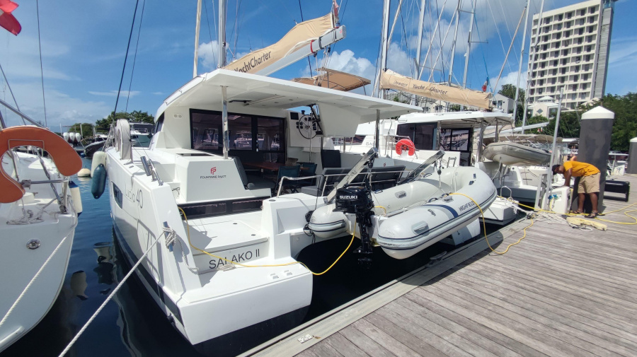 Photo #1 - Fountaine Pajot Lucia 40 - 4 cab. (SALAKO II) en Guadeloupe, La Marina Bas du Fort - 31627