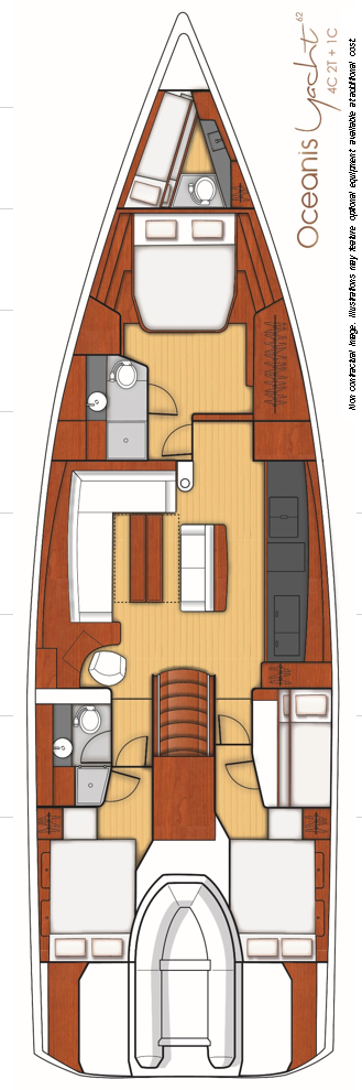 Photo #1 - Oceanis Yacht 62 - 4 + 1 (Thora Helen) en Yachtclub Seget (Marina Baotić) - 67626