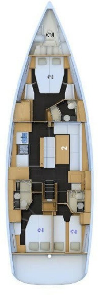 Jeanneau 54 - 3 cab. — photo 2