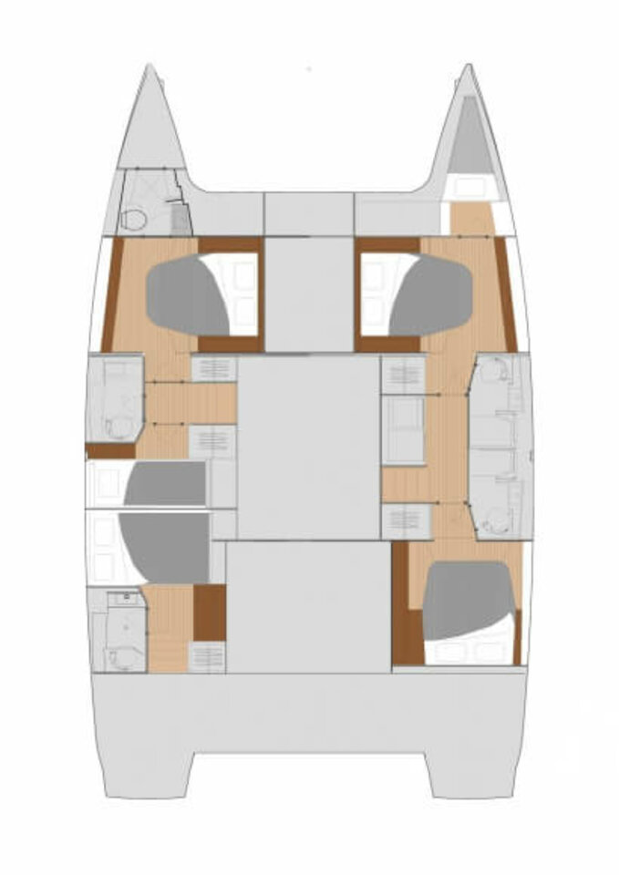 Fountaine Pajot Saona 47 Quintet - 5 + 1 cab. — photo 2