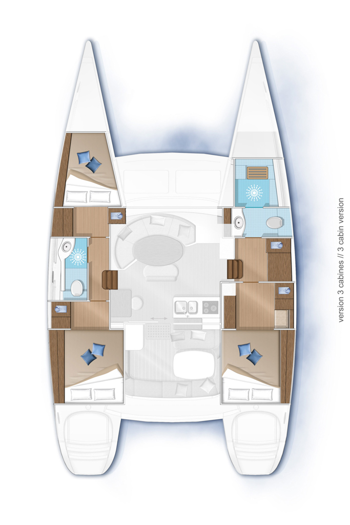 Lagoon 380 - 3 cab. — photo 2