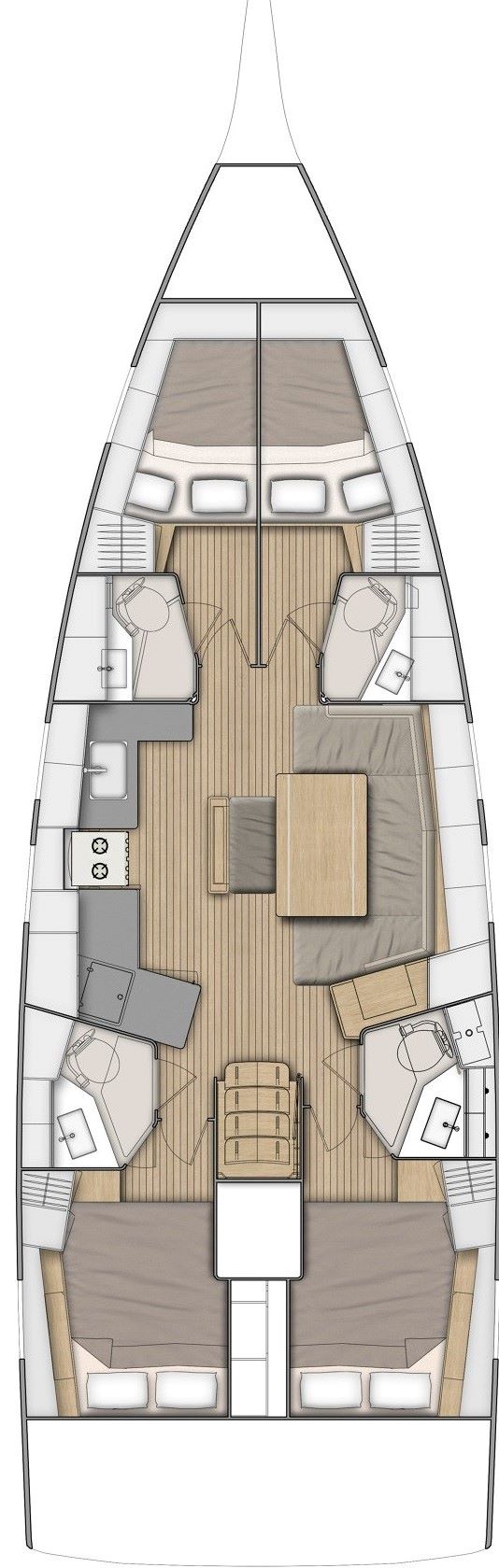 Oceanis 46.1 - 4 cab. — photo 2