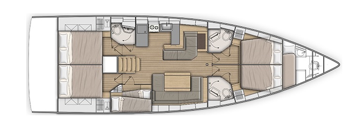 Oceanis 51.1 - 5 + 1 cab. — photo 2