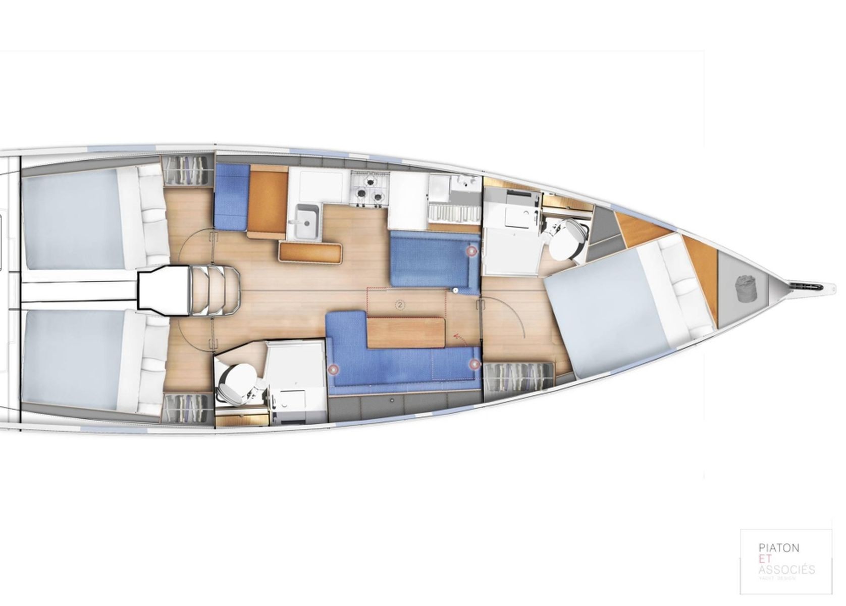 Sun Odyssey 410 - 3 cab. — photo 12