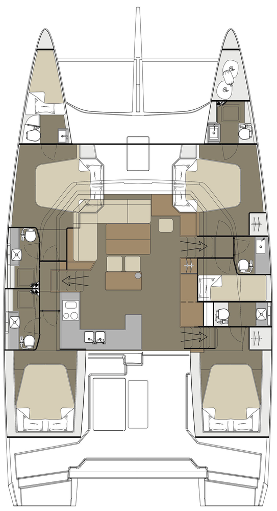 Dufour 48 Catamaran - 5 + 1 cab. — photo 2
