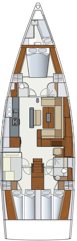 Hanse 575 - 3 + 1 cab. — photo 2