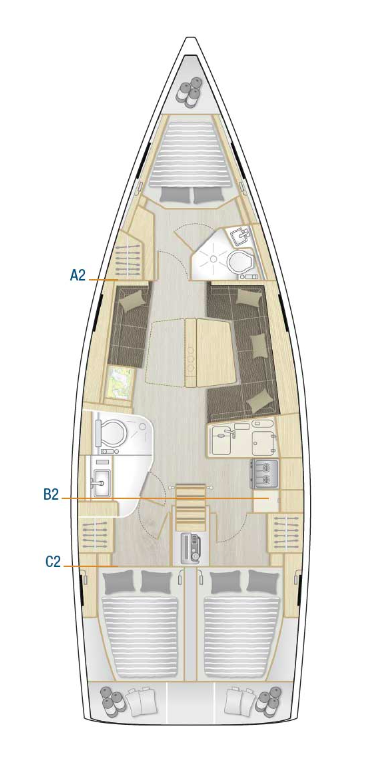 Hanse 418 - 3 cab. — photo 2