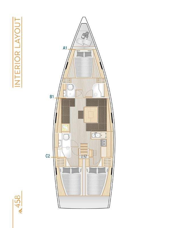 Hanse 458 - 3 cab. — photo 2
