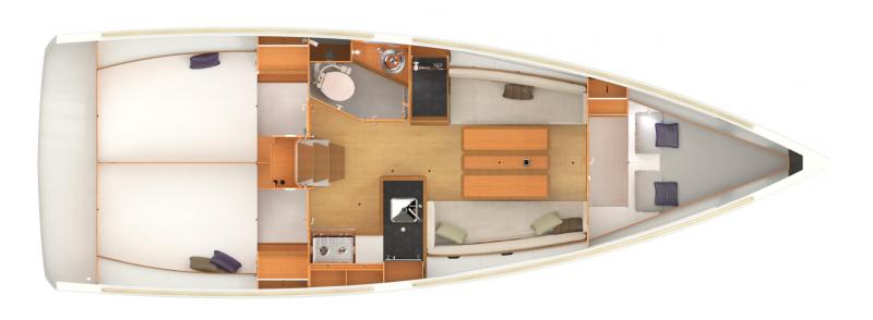 Sun Odyssey 349 - 3 cab. — photo 2