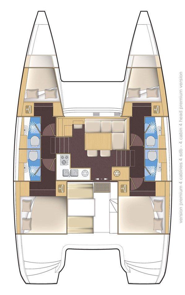 Lagoon 39 - 4 + 2 cab. — photo 2