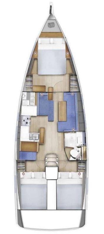 Sun Odyssey 410 - 3 cab. — photo 2