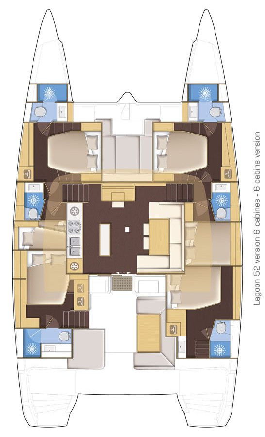 Lagoon 52 - 6 cab. — photo 2