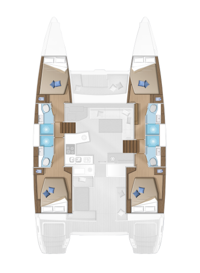 Lagoon 450 F - 4 + 2 cab. — photo 2
