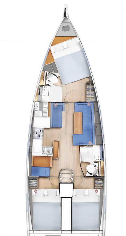 Sun Odyssey 410 - 3 cab. — photo 4