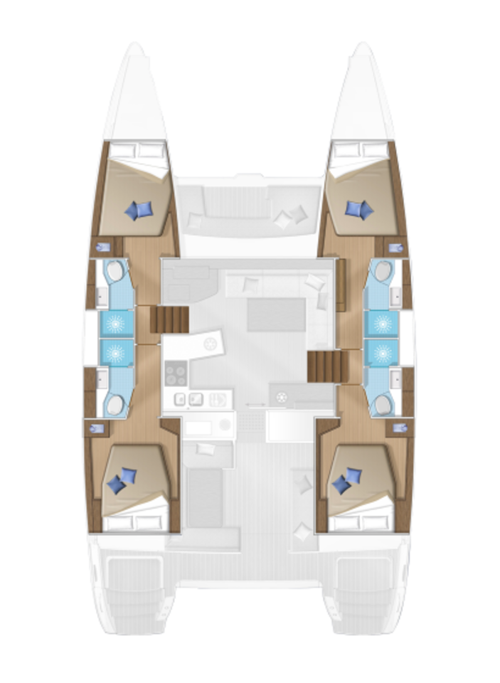 Lagoon 450 F - 4 + 2 cab. — photo 2