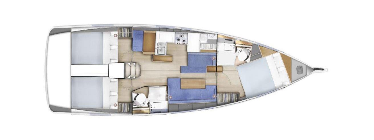 Sun Odyssey 410 - 3 cab. — photo 2