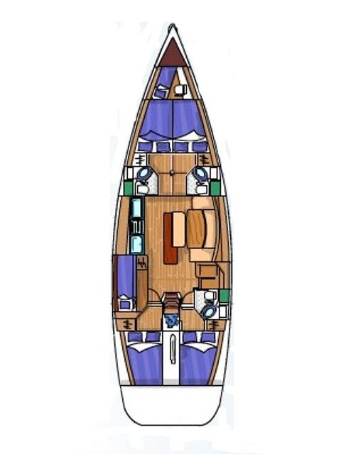Cyclades 50.5 - 5 + 1 cab. — photo 2