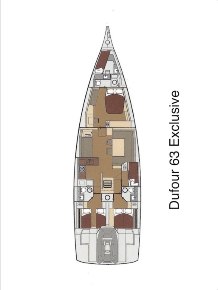 Dufour Exclusive 63 - 4 + 1 cab. — photo 2