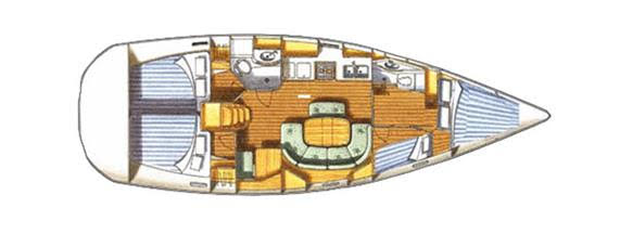 Oceanis Clipper 411 - 4 cab. — photo 2