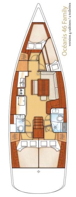 Oceanis 46 - 4 cab. — photo 2