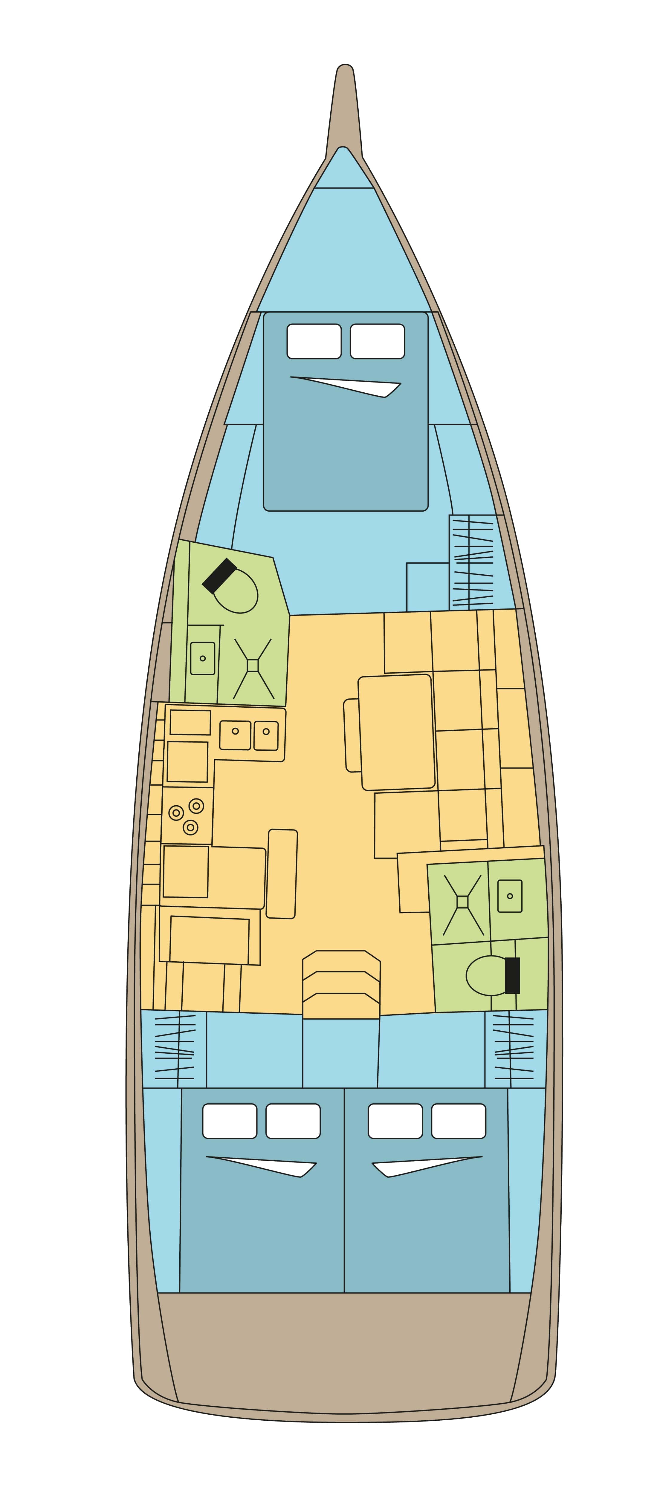 Sun Odyssey 440 - 3 cab. — photo 2