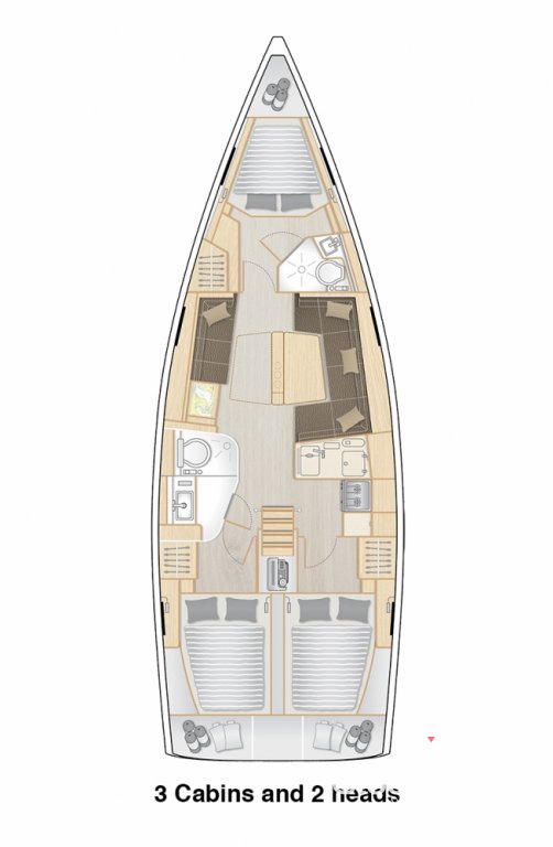 Hanse 418 - 3 cab. — photo 2