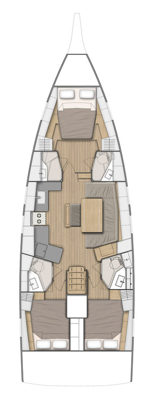 Oceanis 46.1 - 3 cab. — photo 2