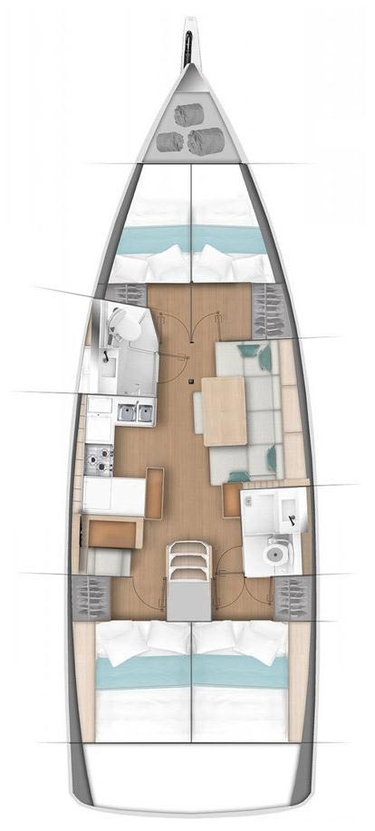 Sun Odyssey 440 - 4 cab. — photo 2